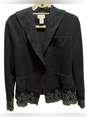 VERY CUTE !! Through The Country Door Women’s Lace Embroidered Jacket Size Large